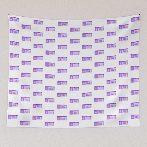 Item preview, Ticket to anywhere boarding pass freedom airlines purple designed and sold by wonderxwander.
