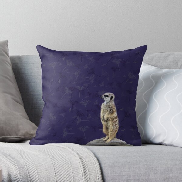 Meerkat Throw Pillow