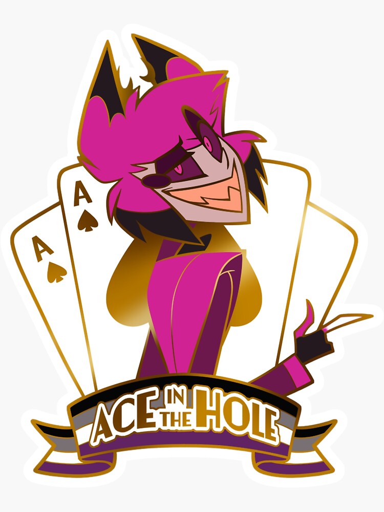 Alastor Hazbin Hotel Ace Lgbt Sticker Tshirt Sticker For Sale By Wartortlefr3ak Redbubble