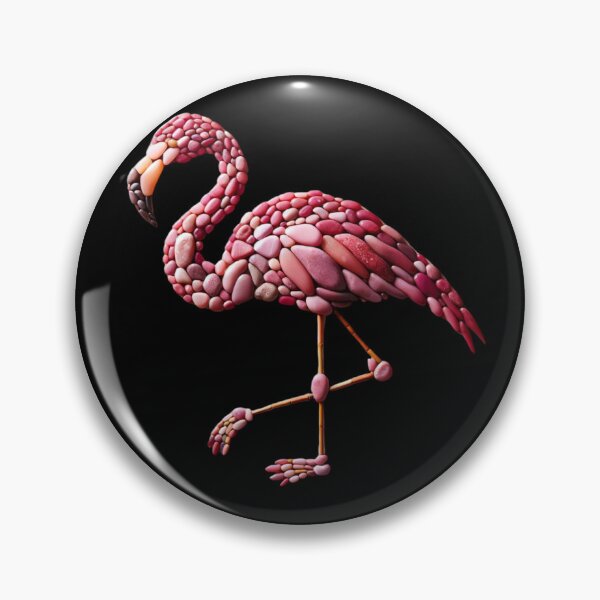 Item preview, Elegant Pebble Art Flamingo designed and sold by MachineDesigned.