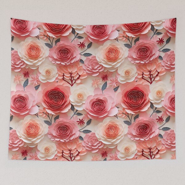 Item preview, Digital 3D Valentines Roses - 3d Flower Seamless Patterns - 12 Designs - Commercial Use - 3d Flower Sublimation - Pattern Roses Embroidery designed and sold by avaruya.