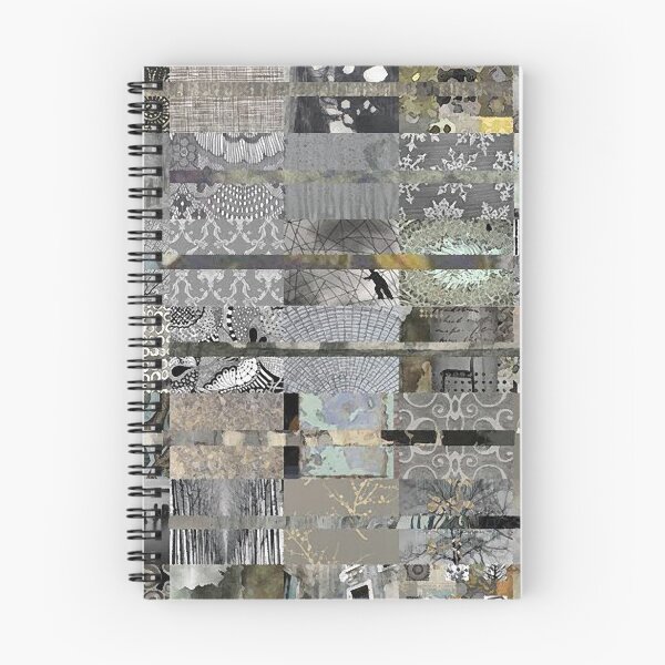 Item preview, Grey Quilt Grid Design Grey Beige Rust Black and White designed and sold by Sheree Burlington.