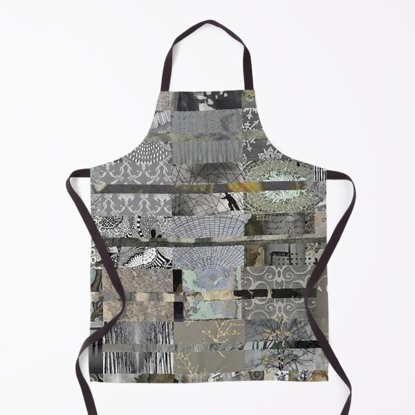 Item preview, Grey Quilt Grid Design Grey Beige Rust Black and White designed and sold by Sheree Burlington.