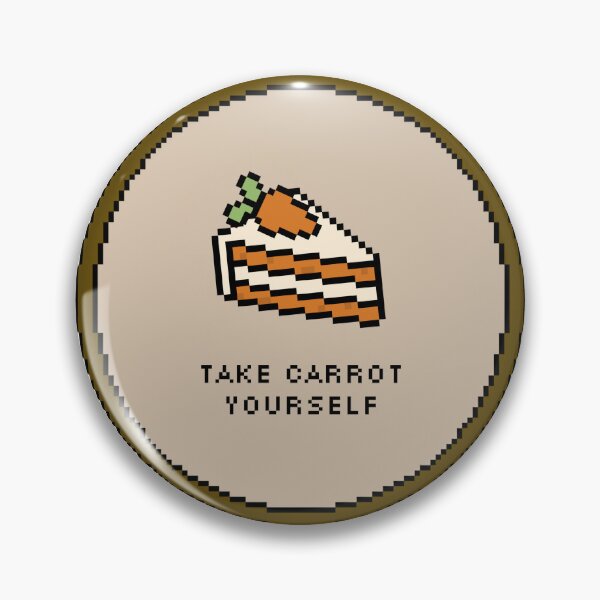 Item preview, carrot cake - pixel art! designed and sold by sourdough designs ૮ ˶ᵔ ᵕ ᵔ˶ ა.