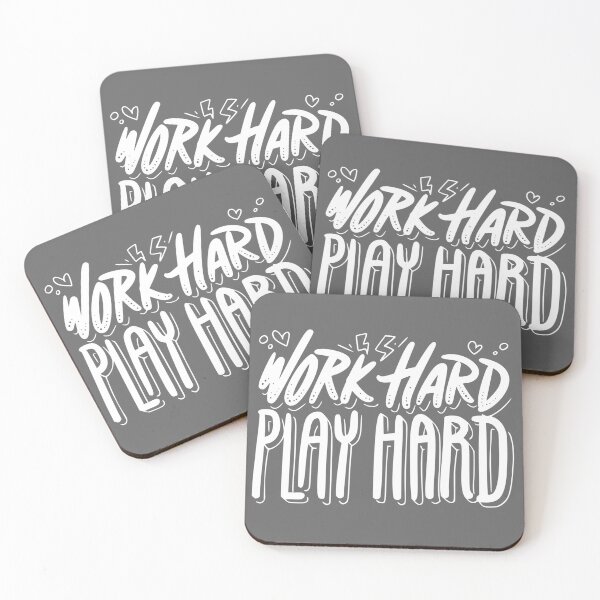 Item preview, Work Hard Play Hard designed and sold by Funky  Fibers.