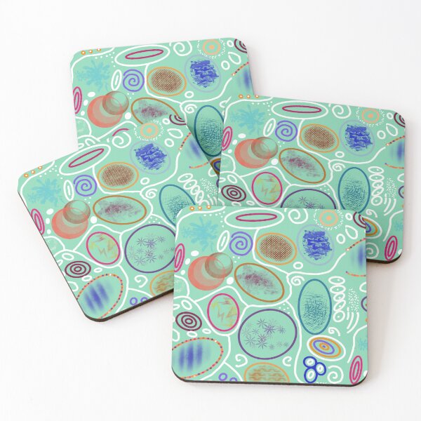 Item preview, Abstract art - Circles on Turquoise designed and sold by Dorothea Neumann.