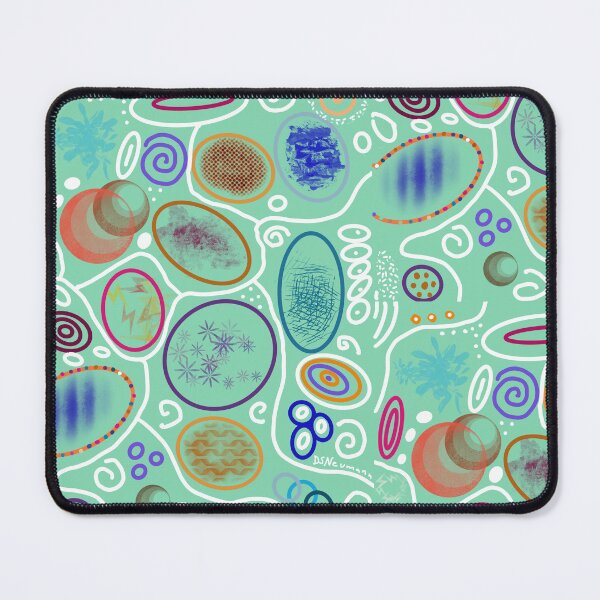 Item preview, Abstract art - Circles on Turquoise designed and sold by Dorothea Neumann.