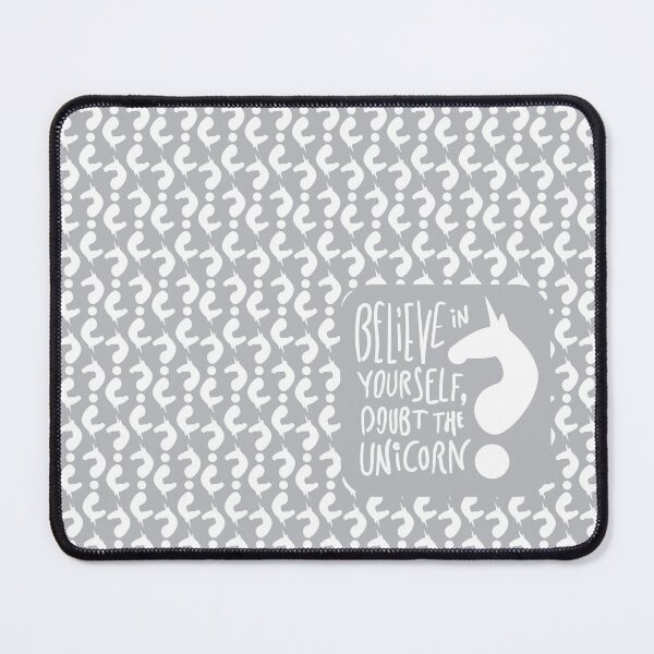 Item preview, Believe in yourself, doubt the unicorn (white/gray) designed and sold by D-Vogt-Grafik.