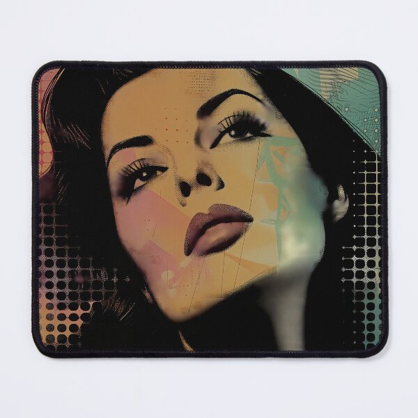 Item preview, Cinematic Chic - Retro Art Deco Portrait designed and sold by pooshda.