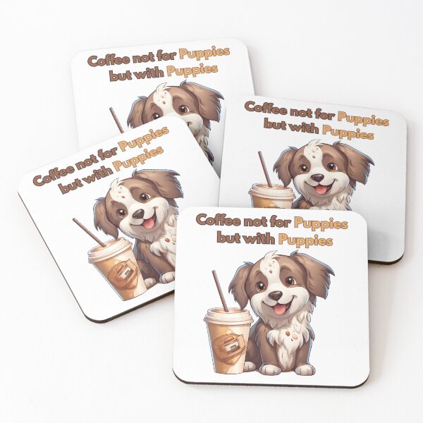 Item preview, Coffee with Cute Puppies  designed and sold by Promoc.