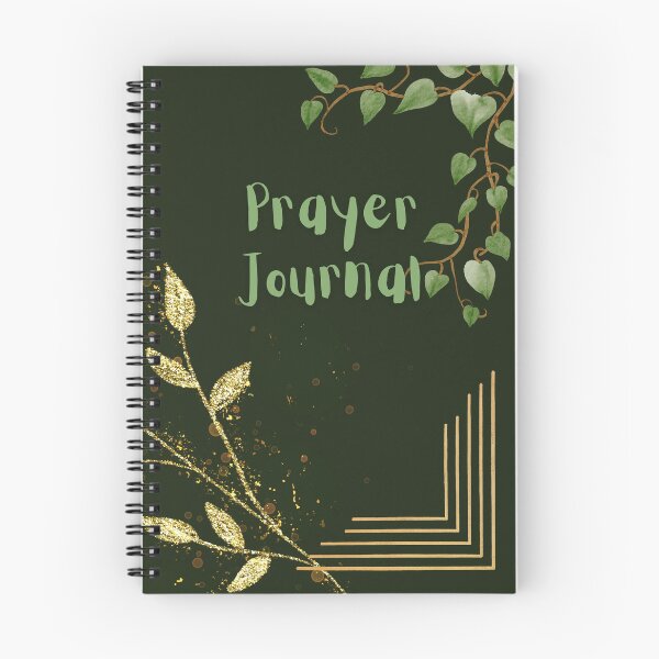 Item preview, Green Watercolor Ivy Prayer Journal for Women and Girls designed and sold by FreedByJesus.