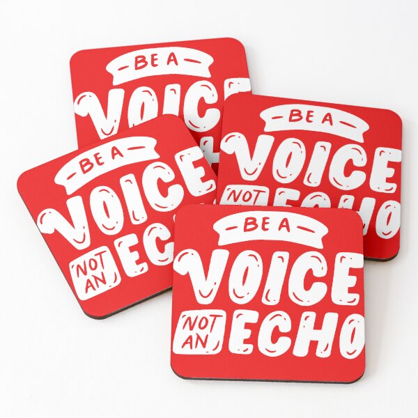 Item preview, Be a Voice Not an Echo designed and sold by Funky  Fibers.