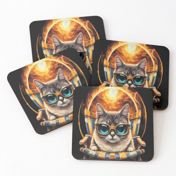 Item preview, Total Solar eclipse cat. designed and sold by SaNNty.