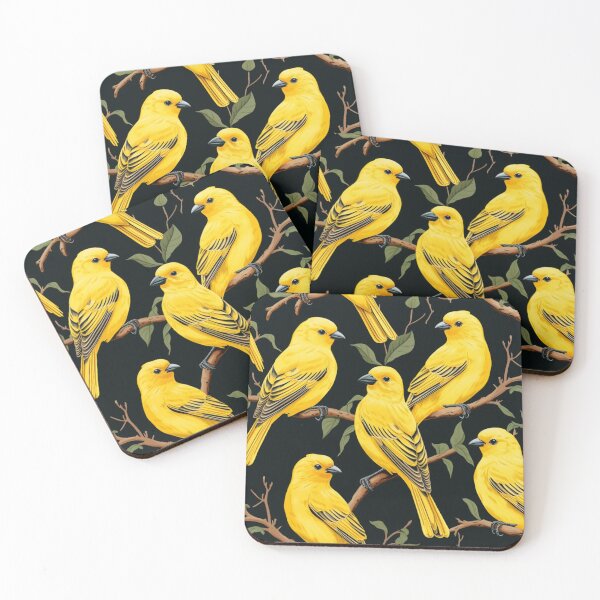 Item preview, Yellow Canary Pattern designed and sold by NicolasGlowArt.