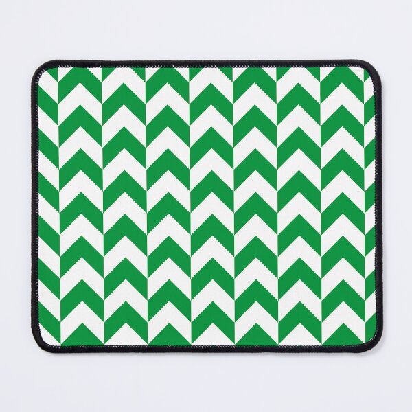 Item preview, Green White Herringbone Zigzag Nigeria Colors Geometric Abuja Orderly Pattern designed and sold by PenguinForests.