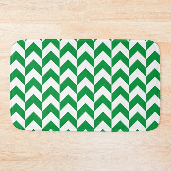 Item preview, Green White Herringbone Zigzag Nigeria Colors Geometric Abuja Orderly Pattern designed and sold by PenguinForests.