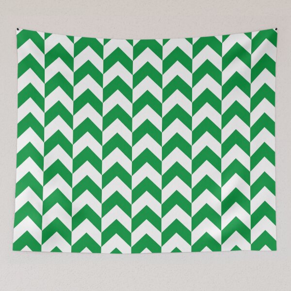 Item preview, Green White Herringbone Zigzag Nigeria Colors Geometric Abuja Orderly Pattern designed and sold by PenguinForests.