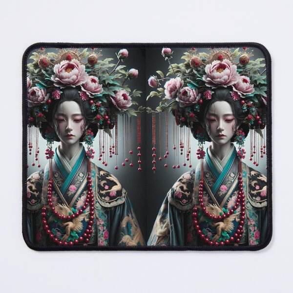 Item preview, Chinese Empress costume abstract art designed and sold by ArtWithoutArt.