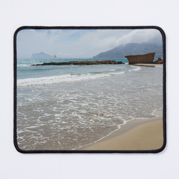 Item preview, Sandy beach, clouds and the Mediterranean Sea designed and sold by Adriana Mueller.