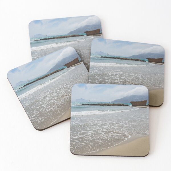 Item preview, Sandy beach, clouds and the Mediterranean Sea designed and sold by Adriana Mueller.
