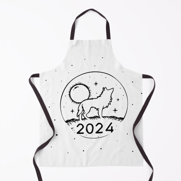 Item preview, Solar Eclipse 2024 - moon eclipse wolf gift designed and sold by MommyVibeArts.