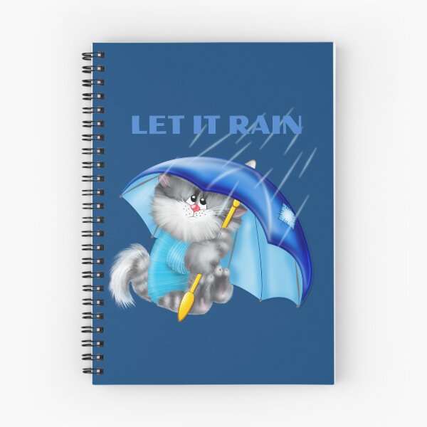 Item preview, Let It Rain (Cat) designed and sold by Tripp Art Studio.