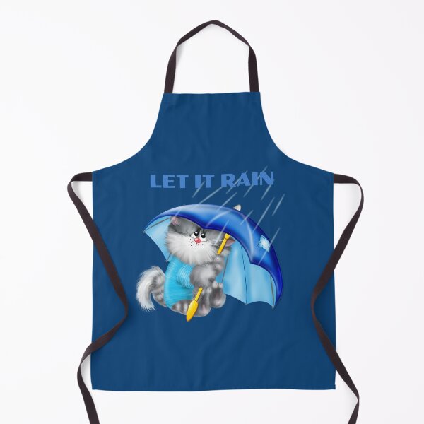 Item preview, Let It Rain (Cat) designed and sold by Tripp Art Studio.