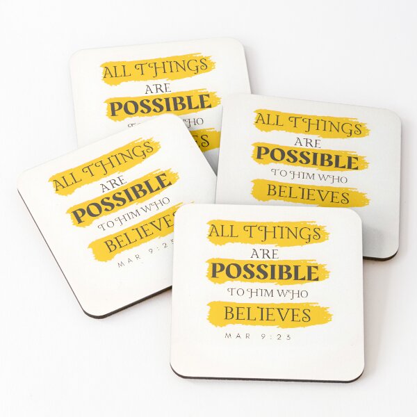 Item preview, All things are possible to him who believes designed and sold by SoulfulStitches.
