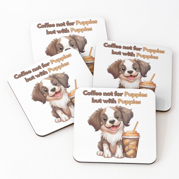 Item preview, Coffee with Cute Puppies  designed and sold by Promoc.