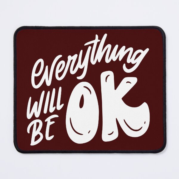 Item preview, Everything Will Be Ok designed and sold by Funky Fibers.
