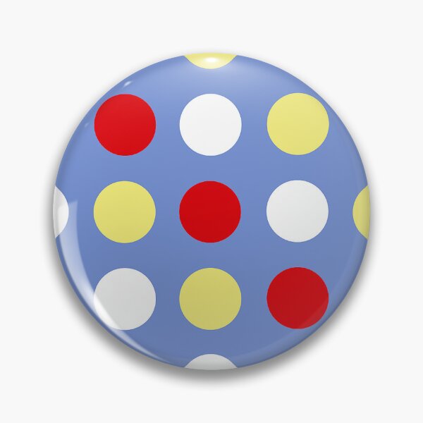 Item preview, RED, WHITE, YELLOW and DANUBE BLUE Symmetrical POLKA DOTS  designed and sold by RachelMacht.