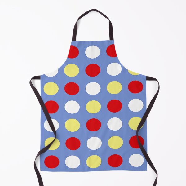 Item preview, RED, WHITE, YELLOW and DANUBE BLUE Symmetrical POLKA DOTS  designed and sold by RachelMacht.