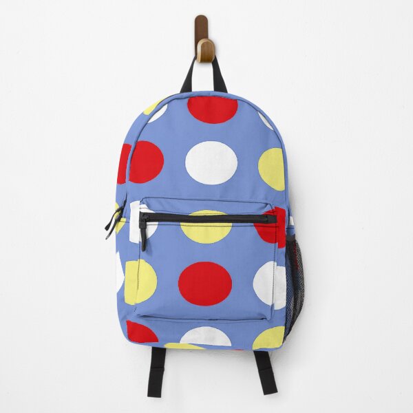 Item preview, RED, WHITE, YELLOW and DANUBE BLUE Symmetrical POLKA DOTS designed and sold by RachelMacht.