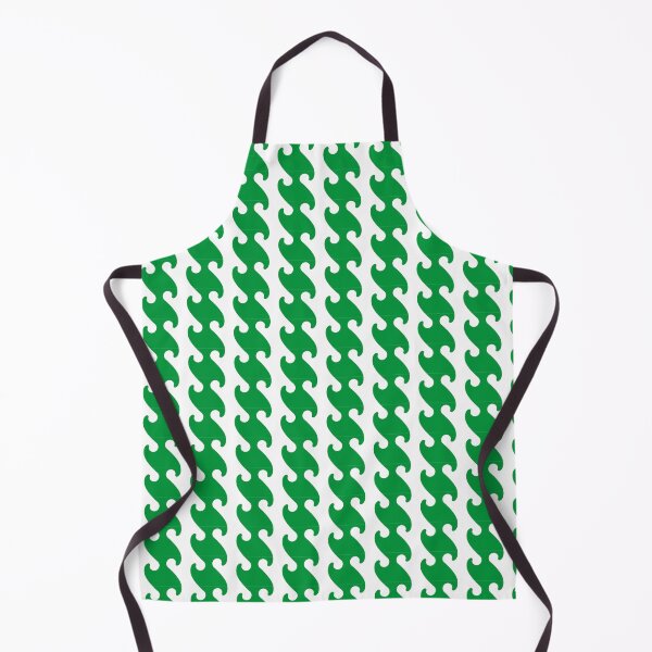 Item preview, Green White Curved Nigeria Abuja Engaging Lively Pattern designed and sold by PenguinForests.