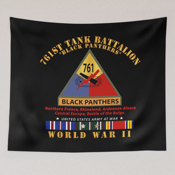 Item preview, Army - 761st Tank Battalion - Black Panthers w SSI Name Tape WWII  EU SVC designed and sold by Military Insignia Products.