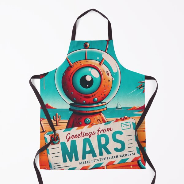 Item preview, **Greetings from Mars - Limited Edition Vintage Space Art** designed and sold by Wonderall.