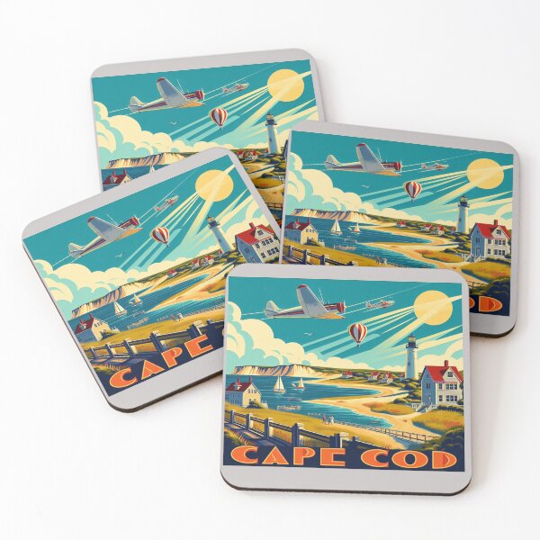 Item preview, Cape Cod retro travel poster designed and sold by VistaMar.