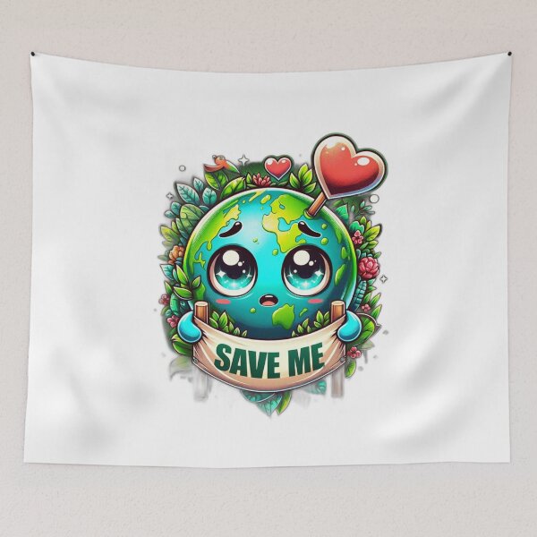 Item preview, Earth's Plea: Eco-Awareness Tee designed and sold by BlueGoldArt.