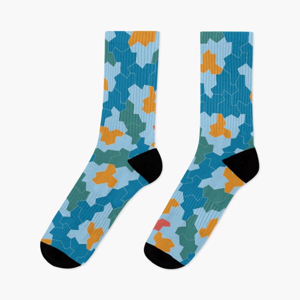 Item preview, London Underground Einstein Geometric Aperiodic Monotile Art Deco Colors designed and sold by SorryFrog.