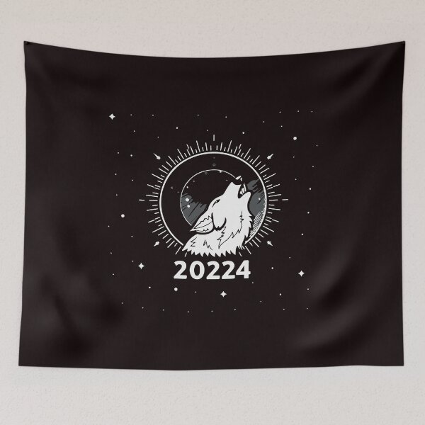Item preview,  Solar Eclipse 2024 - moon wolf  eclipse gift  designed and sold by MommyVibeArts.