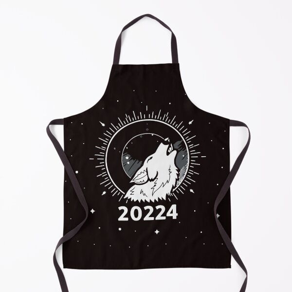 Item preview, Solar Eclipse 2024 - moon wolf eclipse gift designed and sold by MommyVibeArts.