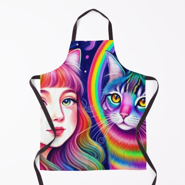 Item preview, Rainbow Girl With Rainbow Cat designed and sold by TheDarkWardrobe.