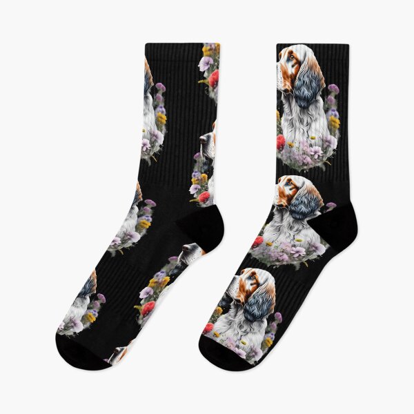 Item preview, Floral Majestic English Setter Dog Illustration designed and sold by Unitepeople.