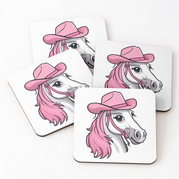Item preview, Cute Pink Horse, Horse With Pink Hat, Pink Pony designed and sold by PurpleWay.