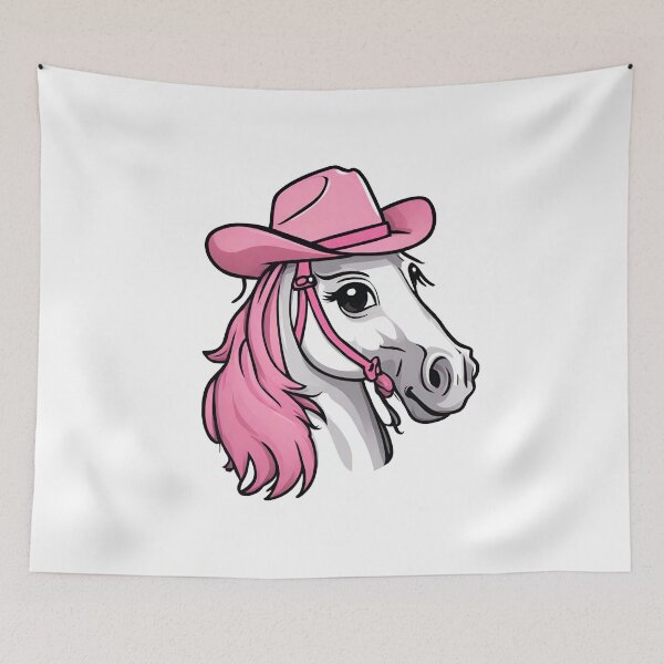 Item preview, Cute Pink Horse, Horse With Pink Hat, Pink Pony designed and sold by PurpleWay.