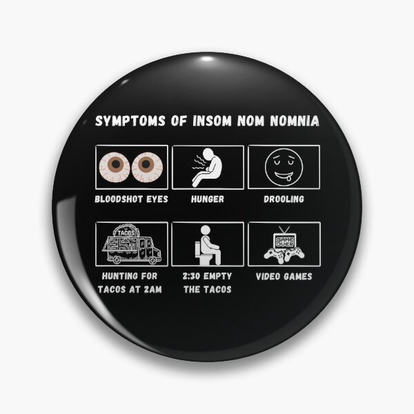 Item preview, Symptoms of Insom nom nomnia designed and sold by BrainArtStudio.