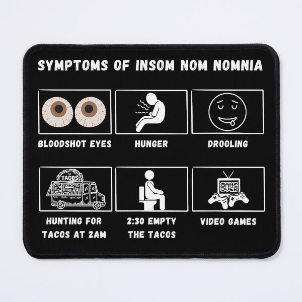 Item preview, Symptoms of Insom nom nomnia designed and sold by BrainArtStudio.