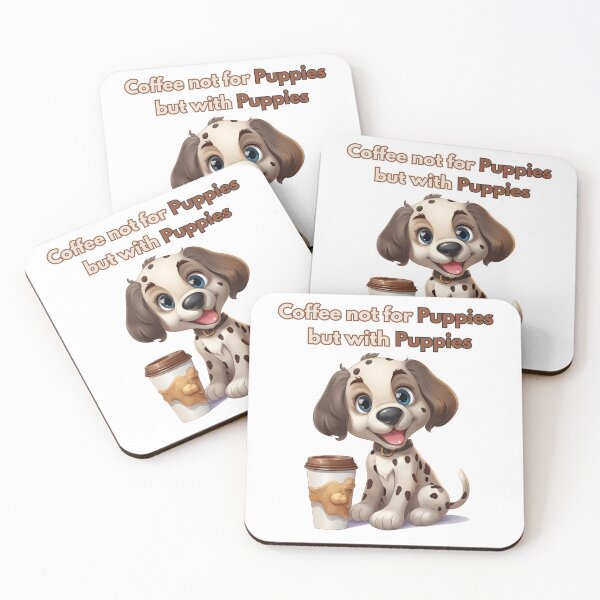 Item preview, Coffee with Cute Puppies  designed and sold by Promoc.
