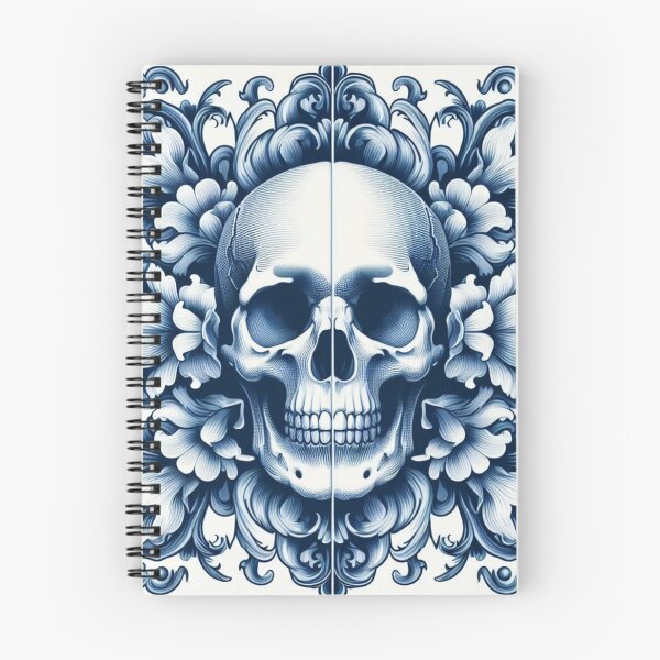 Item preview, Delft Tile With Skull No.1 designed and sold by ArtNook777.