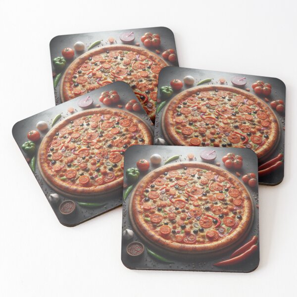 Item preview, Pizza with All Kinds of Ingredients around designed and sold by Gaborai.
